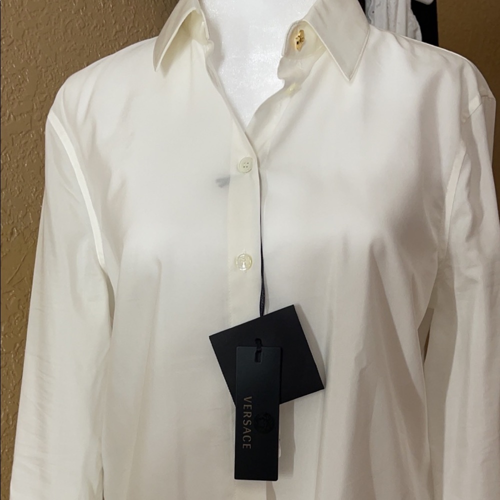 Versace Woman’s Long Sleeve Button Up Shirt